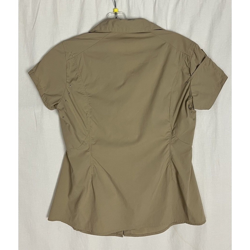 Mountain‎ Hardwear Women's Button Up Shirt Size 8 Tan Water Resistant - Picture 6 of 10